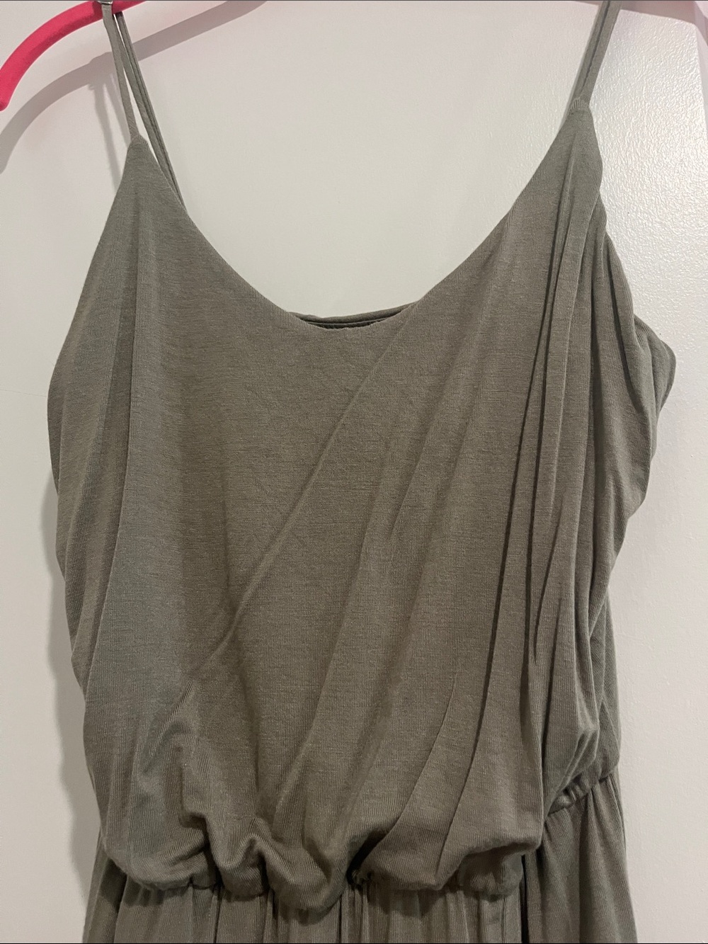 Lulus Olive Maxi Slip Dress with Spaghetti Straps - Picture 3 of 5